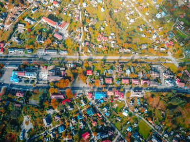 neighborhood aerial view